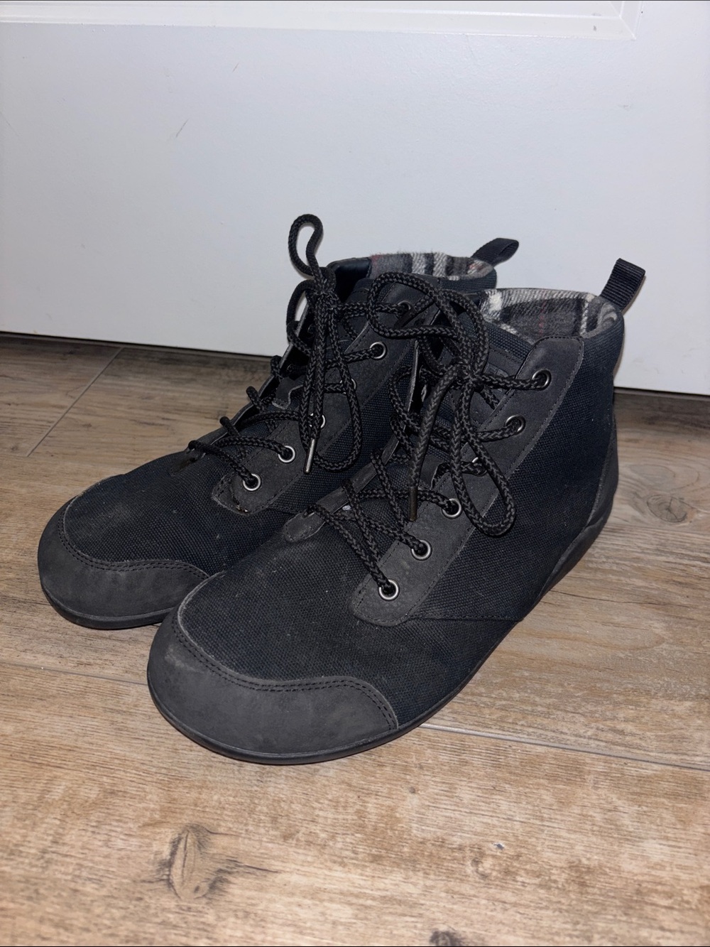 Xero Shoes Men's Size 9.5 US Denver Black Canvas Zero Drop Minimalist Boots